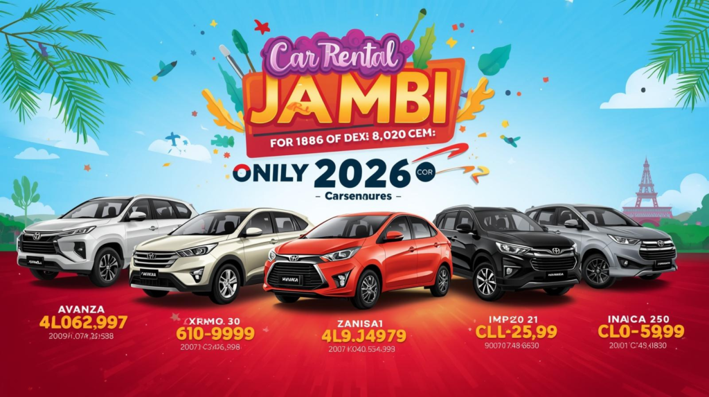 Ini Dia! Tarif & Harga Rental Mobil di Jambi (Avanza, Xenia, Innova) untuk Liburan 2026
